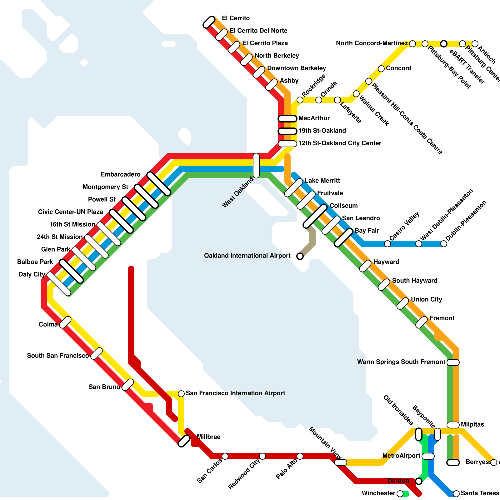 San Francisco Metro Map Maker C0vKvIzM 