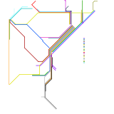 Amtrak South And East of Chicago (real)