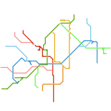 Athens Metro Network(with branch lines) (speculative)