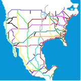 North America High Speed Map