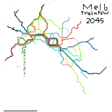 Melbourne Train Network Remastered 2045