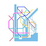 서린특별시 지하철노선도