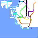 Somewhere in the south west and an island  (unknown)