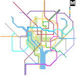 Washington D.C. Metro Fantasy Map (realistic) (speculative)