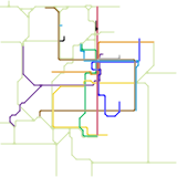 Paddington Rail System Map (unknown)