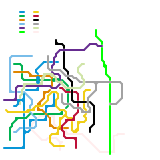 장작지하철노선도