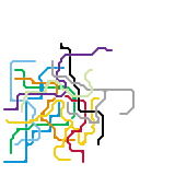 장작지하철노선도
