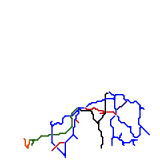 Kentucky railways as a metro map (speculative)