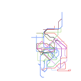 유물공화국 전철 노선도(즐거운 창철용 노선도) (unknown)