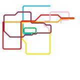 港南人工島地鐵路綫圖 SHK Island MRT System Map (unknown)