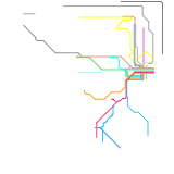 Beavertown &amp;amp; Southern (Model Railroad) System Map (Northeast)  (speculative)