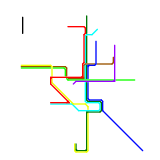 Tram-Netz Magdeburg mit Baustellen (real)