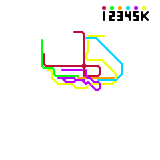 마인크래프트 건축용세계 (개인) 노선도 [수정2]