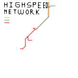 Australian high speed rail network. (speculative)