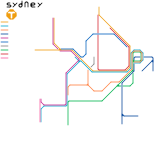Sydney if the South west rail link extention and the Epping to Parramatta rail link was built (speculative)