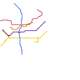 my concept of M3 and M4 Warsaw Metro (speculative)
