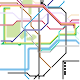 London Underground - Zone 1 (real)