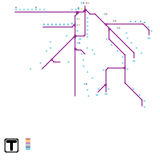 Boston MBTA Commuter Rail Southside Map (2025) (real)