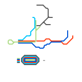 (Fictional) Map of theMetro Ernest City (unknown)