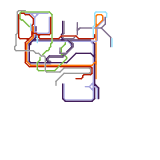 SCR Route map with canceled routes
