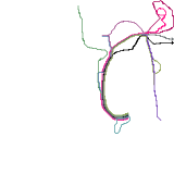 Bus map of Kotka, Finland (WIP) (real)
