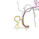 Bus map of Kotka, Finland (WIP) (real)