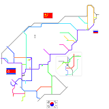 North Korea Rail and Pyongyang Metro (real)