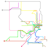 Beavertown & Southern (Fictional RR) System Map (speculative)