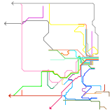 Beavertown & Southern (Fictional RR) System Map (speculative)