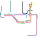 Stepford County Railway SCR With Connect to Terminal 2, Airport Express from Stepford Central to Airport Central without stopping at St Helens Bridge, Berrily and Airport Parkway, Benton Express and Tramlink (real)