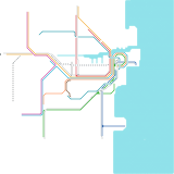Sydney Suburban Rail Map (real)