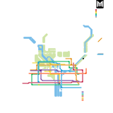主題樂園大亨2 地鐵路網圖 (unknown)