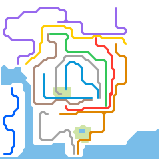 Minecraft New Villager City Subway Map (unknown)