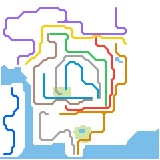 Minecraft New Villager City Subway Map (unknown)