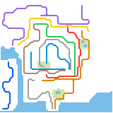 Minecraft New Villager City Subway Map (unknown)