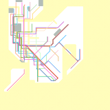New York City Subway 1972 Vignelli Map Redraw (speculative)