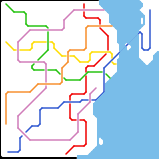 True Fábregas City Fictional Metro Map (unknown)