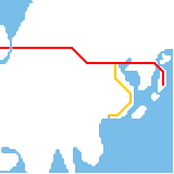 Minecraft Earth Eurasia Rail Plan (speculative)