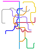 The imagined metro network in Zunyi City,Guizhou Province,China