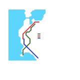 Gergőváros suburban railway map [Hungarian] (unknown)