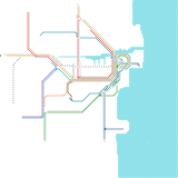 Sydney Suburban Rail Map (real)
