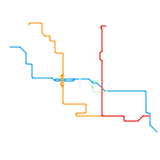 Phoenix, AZ if it was a light-rail paradise (speculative)