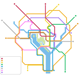 Insane DC Metro Map w/ Beltway Line