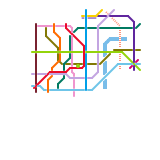 上海市轨道交通网络示意图