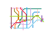 上海市轨道交通网络示意图