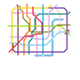 上海市轨道交通网络示意图