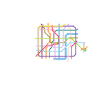 上海市轨道交通网络示意图 (real)