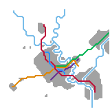 Region of Waterloo Rail Transit Map (speculative)