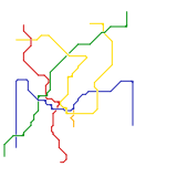 Athens Metro map (real)