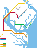 Brunswick GA Proposed Transit Map (speculative)